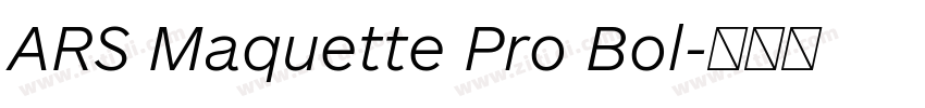 ARS Maquette Pro Bol字体转换 ARS Maquette Pro Bol字体转换